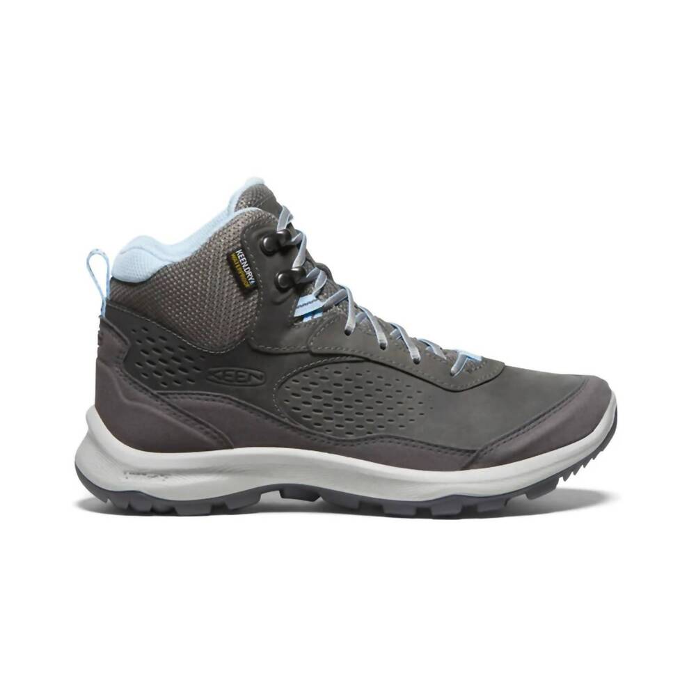 NEW KEEN women's terradora explorer waterproof boot in steel grey/clear sky